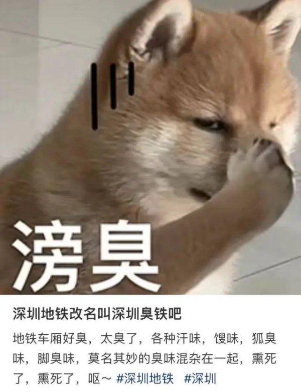 手机股票配资网 网友吐槽深圳地铁“滂臭”