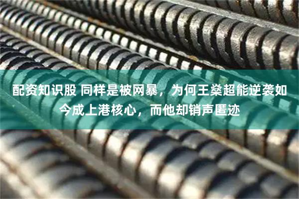 配资知识股 同样是被网暴，为何王燊超能逆袭如今成上港核心，而他却销声匿迹